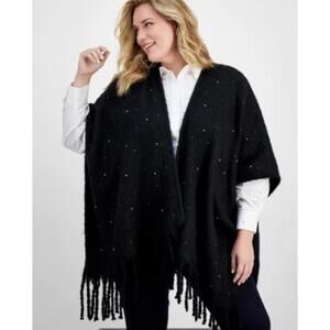 I.N.C. International Concepts Women's Embellished Topper Wrap - OS